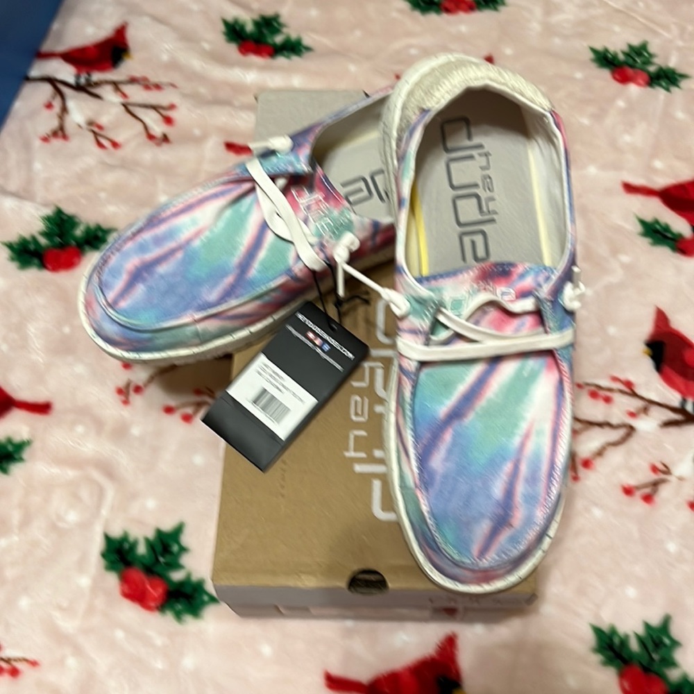 Hey Dude Wendy Rose Candy Tie Dye NWT ATTACHED